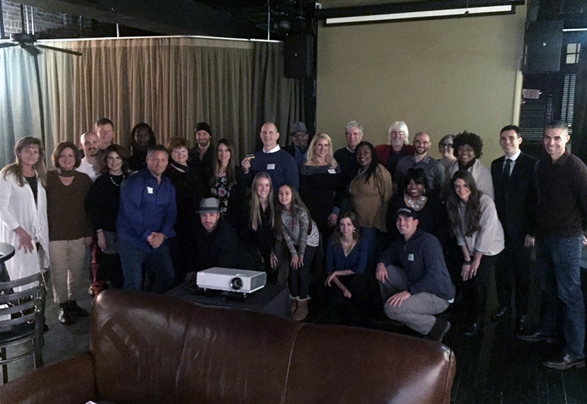 Members at the SAG Awards viewing party in Pittsburgh on Jan. 21.