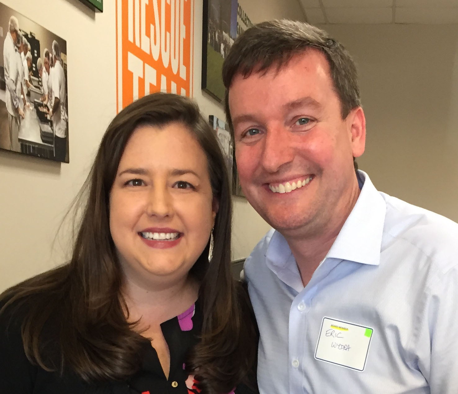 EVP Rebecca Damon and Local President Eric Wydra