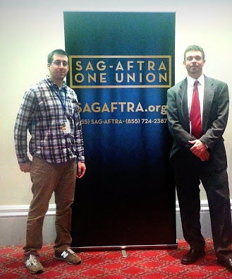 (From Left to Right): Thomas Young, and SAG-AFTRA member Nick Basta