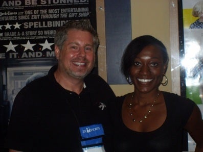 (From left): Executive Director of the DC Shorts Film Festival, Jon Gann with SAG-AFTRA staff member Lois Seffu