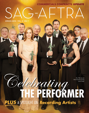 SAG-AFTRA Spring 2013 Cover