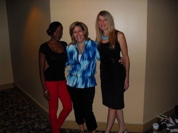 (From left): SAG-AFTRA Staff Lois Seffu and Jane Love, with local casting director Kimberly Skymre