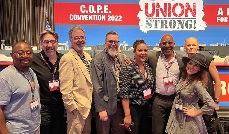Líderes sindicales en la Convención COPE de NYS AFL-CIO