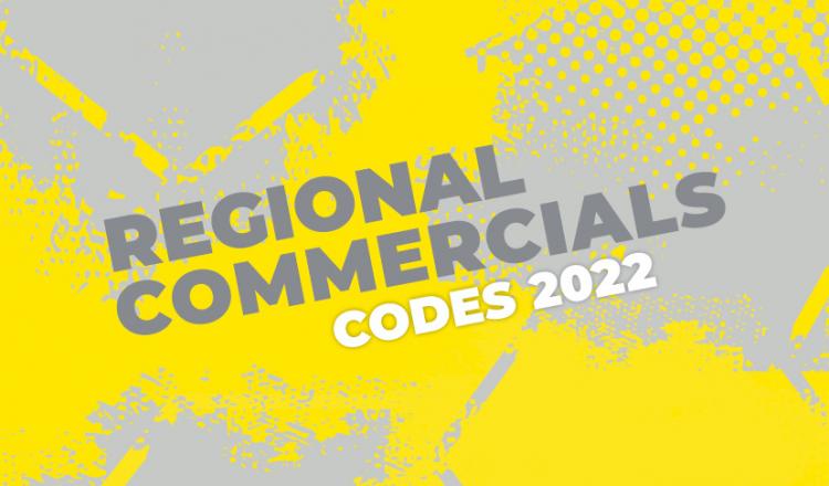 Códigos Comerciales Regionales 2022