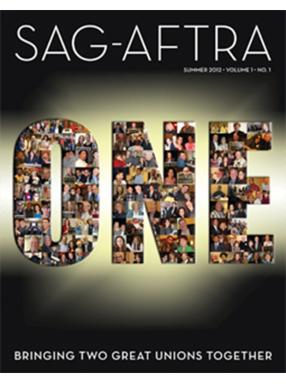 SAG-AFTRA Revista Verano 2012 Portada