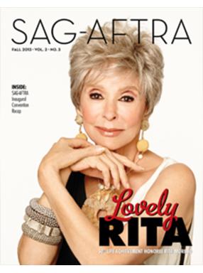 SAG-AFTRA Magazine Otoño 2013 Portada