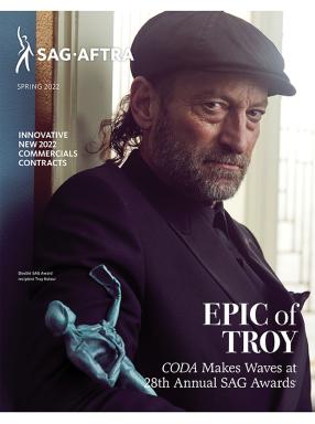 Portada de la edición de primavera de 2022 de la revista 'SAG-AFTRA'
