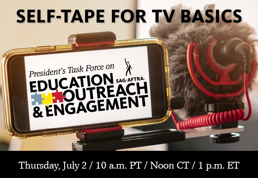 Self-Tape for TV Basics with Television, Film & New Media Casting Director Jason Kennedy