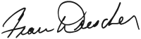 Fran Drescher Signature
