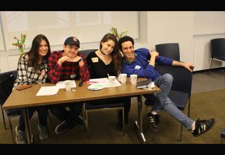 From left, NextGen Performers Subcommittee members Lillian Isabella, Nick Fondulis, Sarah Seeds and Evan Bass 