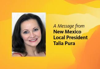 Un mensaje de la presidenta local de Nuevo México, Talia Pura