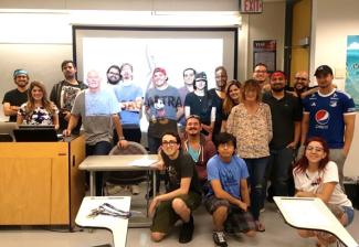 Miami Dade College students of Professor Adrian Garcia’s class at the SAG-AFTRA presentation on Oct. 17.