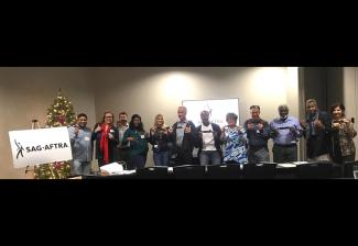 SAG-AFTRA Board members Chris Beekie and Carol C. Bailey, Local Legislative Committee Chair Tamara Jones and Business Representative David Fazekas joined fellow SAG-AFTRA members at the 2018 Annual Informational meeting in Orlando.