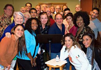 SAG-AFTRA members joined Paul Liberti for a photo after the workshop. Photo by Dave Corey