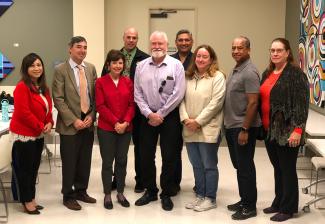 From left, Amber Lee, Dan Kerman, Laura Anthony, Lt. Matt Stonebraker, Dave Twedell, Joe Vazquez, Jennifer Mistrot, Bob Butler and Carrie Biggs-Adams.