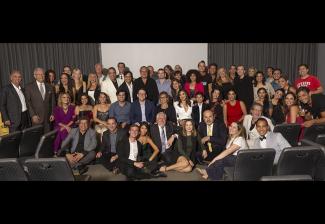 SAG-AFTRA members and staff celebrate after the presentation of the new Telemundo contract. Photo by Gilberto Salazar