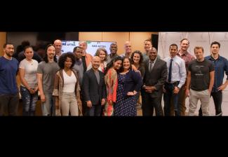 Participants at the On-Camera Audition Bootcamp for Military Veterans class at SAG-AFTRA Plaza on Aug. 22.