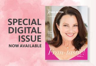 The 'SAG-AFTRA' fall/winter 2021 digital magazine issue cover with Fran Drescher.
