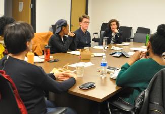 Members attend the low budget seminar at the Chicago Local office on May 7.