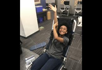 Member Khloe Janel is proud to save a life. Photo by Sanaa Sayyed