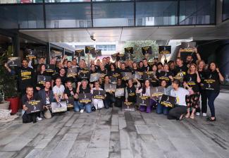 FIA SAG-AFTRA Solidarity Group Photo