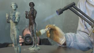 The Actor is sprayed as part of its preparation process.