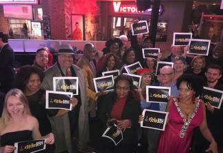 Philadelphia Local members with #StrikeBBH signs on Dec. 12.