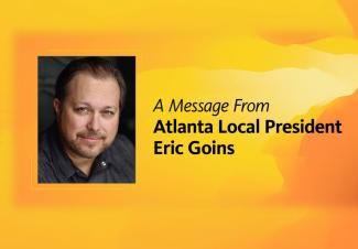 Un mensaje de Eric Goins, presidente de su localidad en Atlanta