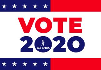 Banner Encouraging Members to Vote