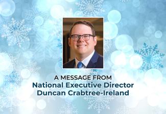 Holiday greetings from SAG-AFTRA National Executive Director Duncan Crabtree-Ireland