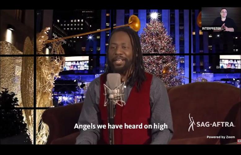 SAG-AFTRA National and New York Local Singers Committee member John James puts on a beautiful performance of “Angels We Have Heard on High.”