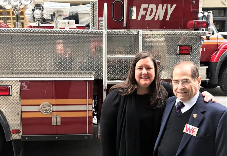 New York President Rebecca Damon and U.S. Rep. Jerry Nadler (N.Y.)