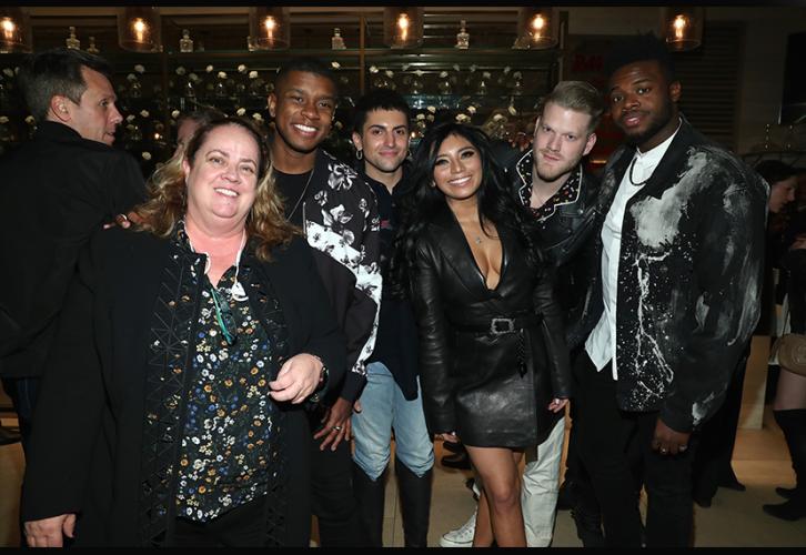SAG-AFTRA Chief Communications & Marketing Officer Pamela Greenwalt, left, with Pentatonix