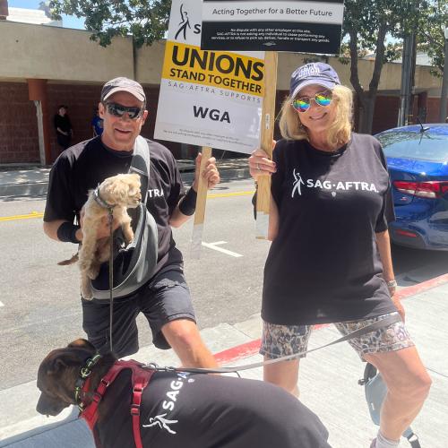 Carousel item for "LA Local Members Support the WGA During Strike"