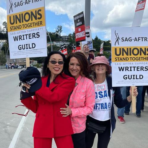 Carousel item for "LA Local Members Support the WGA During Strike"