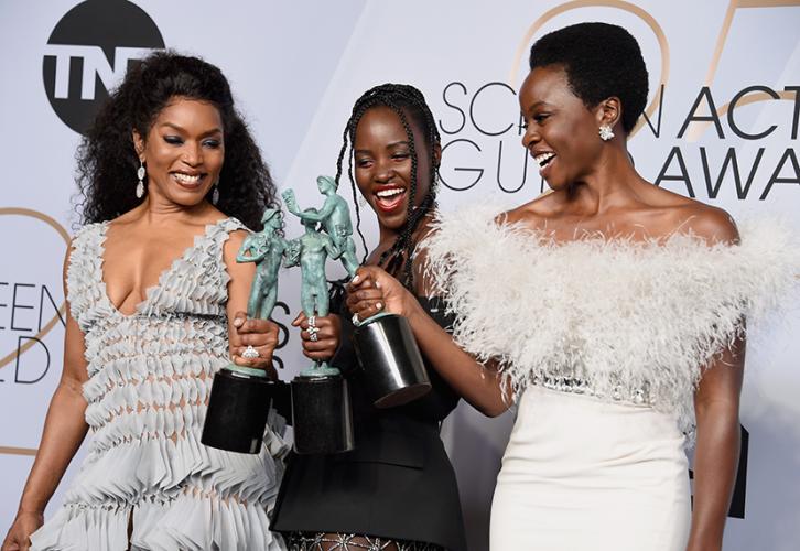 Angela Bassett, Lupita Nyong'o and Danai Gurira