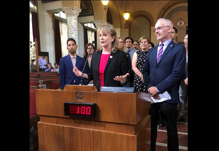 SAG-AFTRA L.A. Local President Patricia Richardson at the Made in Hollywood Honors at L.A. City Hall on Sept. 10.