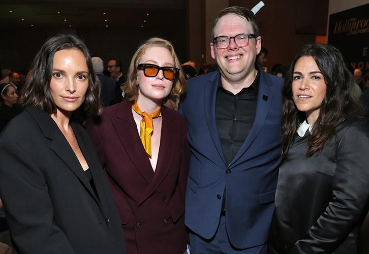 Jodi Balfour, Hannah Einbinder, SAG-AFTRA National Executive Director & Chief Negotiator Duncan Crabtree-Ireland and Abbi Jacobson.