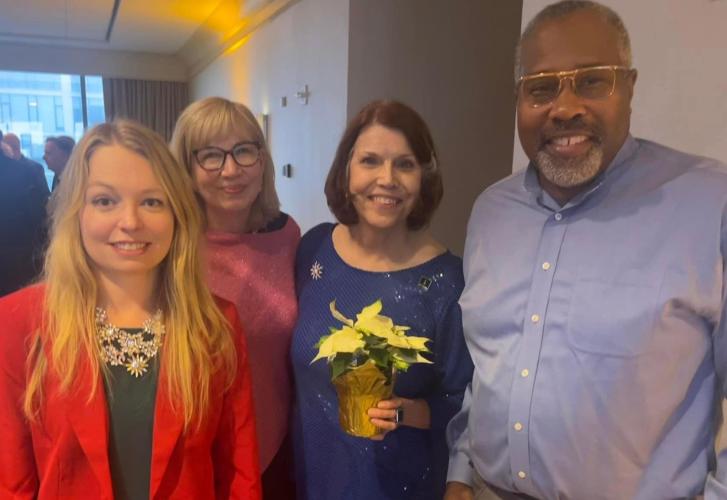 From left, SAG-AFTRA Philadelphia Local President Nicole Izanec, Philadelphia Council AFL-CIO accounting bookkeeper Lynn Koenigsberg, SAG-AFTRA Philadelphia Local Vice President Meagan Hill, SAG-AFTRA Philadelphia Local Board member J.S. Williamson. 