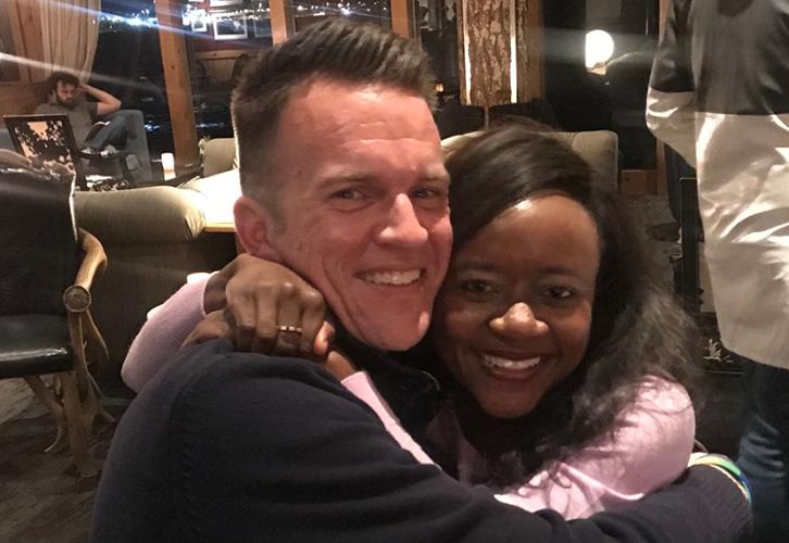 Steve McCarron and Tammy Mutasa from the KOMO-TV team 