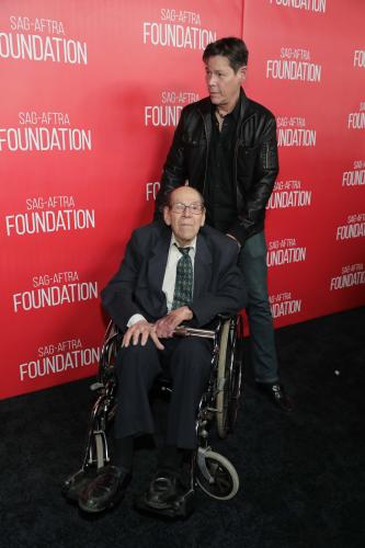 Eugene Francis and son Stephen attend the grand opening of the Robin Williams Center in New York City in October 2016.