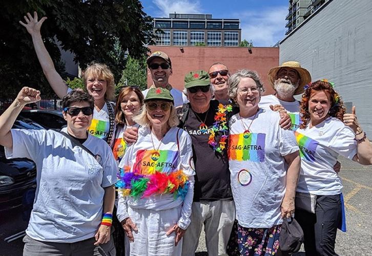 SAG-AFTRA and Equity at the Pride parade