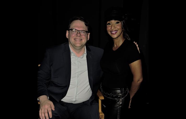 SAG-AFTRA National Executive Director Duncan Crabtree-Ireland and UHHM Artist Relations Committee and Advisory Board member Tina Marie Tyler.