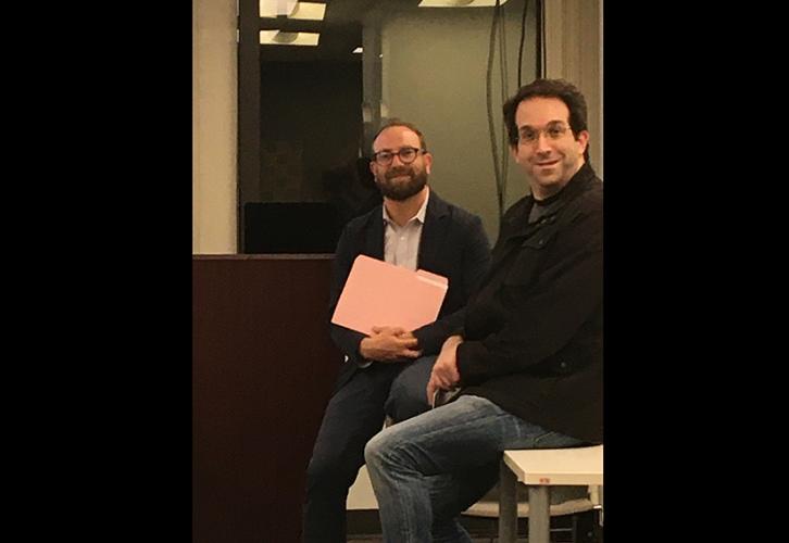 Daniel Arnow and member David August discuss housing