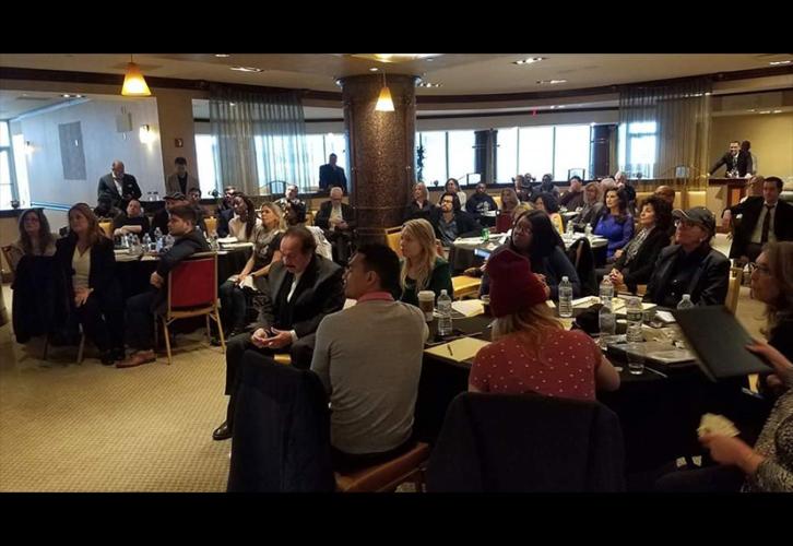 Guests and attendees at the South Jersey Filmmakers and Producers Community event held at the Showboat Atlantic City Hotel.