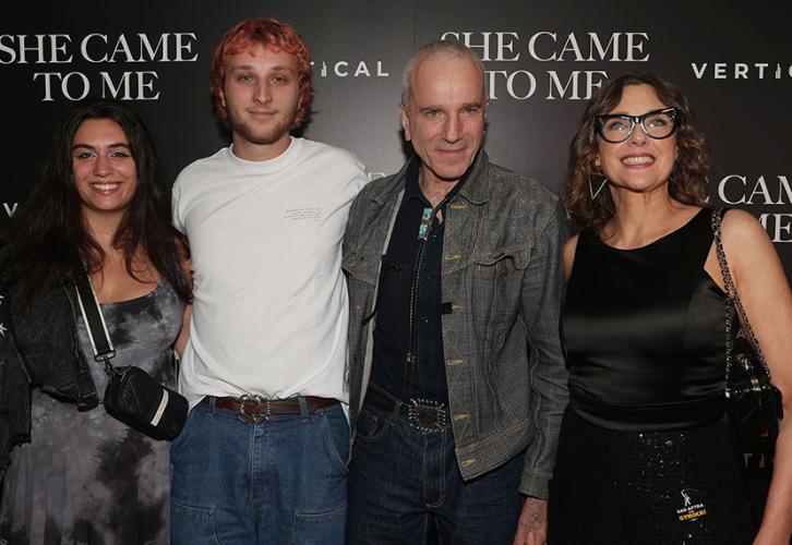 Lena Chrisakis, Ronan Day-Lewis, Daniel Day- Lewis and Rebecca Miller at the Oct. 3 screening of She Came to Me in New York. Photo by Dave Allocca/StarPix. 