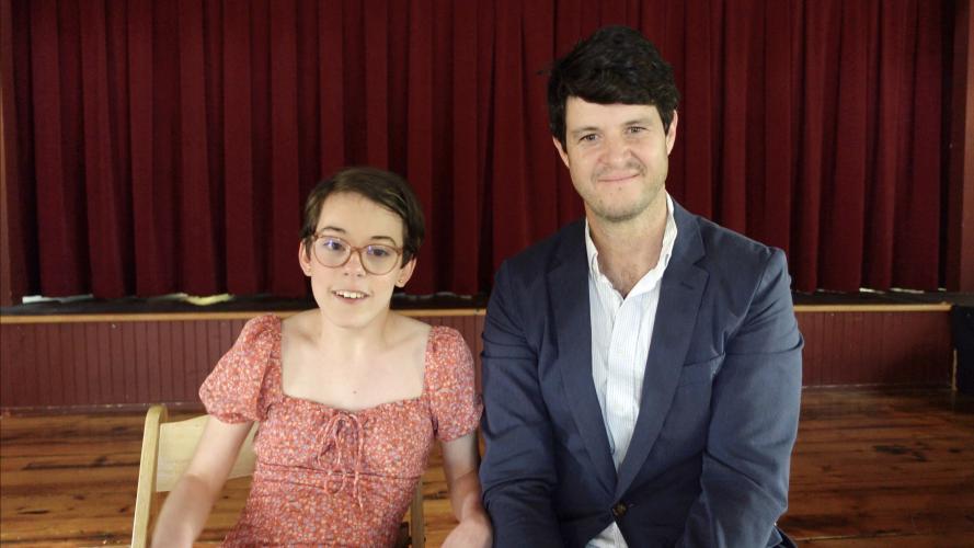 Hannah Gallivan, left, and Peter Halby. 