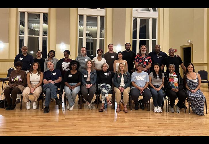 Participants in the Actors Prep Workshop take a class photo.