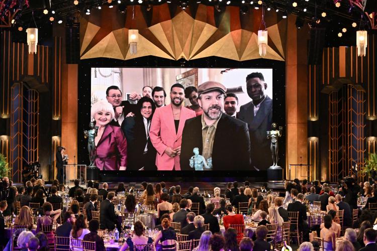 Jason Sudeikis ('Ted Lasso) at the 28th SAG Awards(R). 