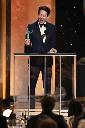Lee Jung-Jae (‘Squid Game’) at the 28th SAG Awards(R).